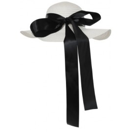 Sombrero de paja con cinta