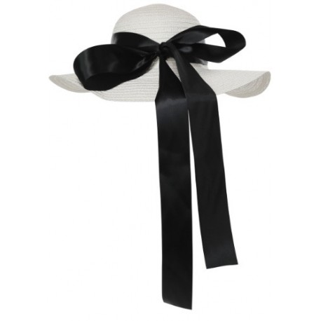 Sombrero de paja con cinta