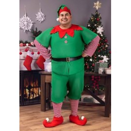 Disfraz de Elfo de Navidad talla extra