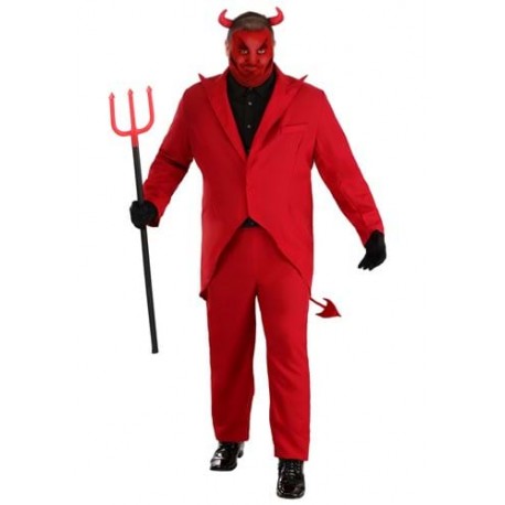 Disfraz de Diablo rojo talla extra