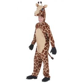Disfraz de terciopelo de jirafa para adulto
