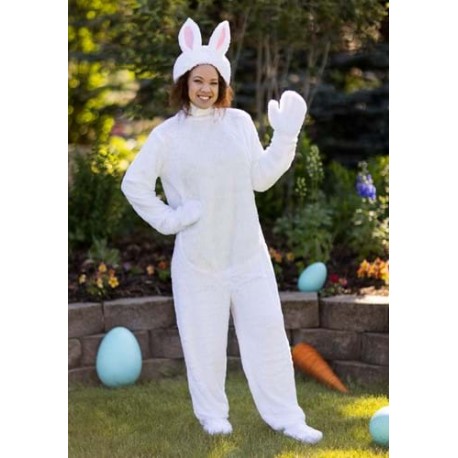 Disfraz de conejo blanco para adulto