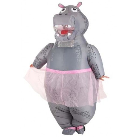 Disfraz de hipopótamo inflable para adulto