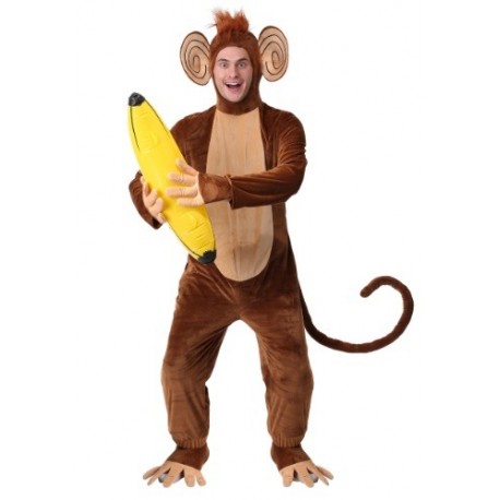 Disfraz de mono funky para adulto talla extra