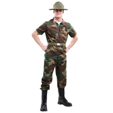 Disfraz de sargento instructor para hombre