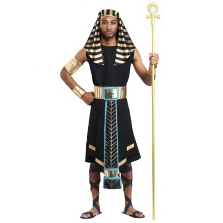 Disfraz de Faraón oscuro talla extra para hombre