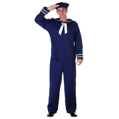 Disfraz de marinero azul para adulto