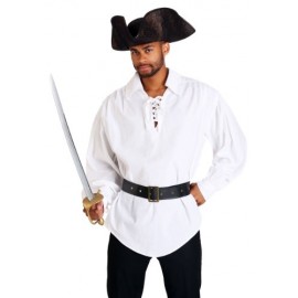 Falda de pirata blanca