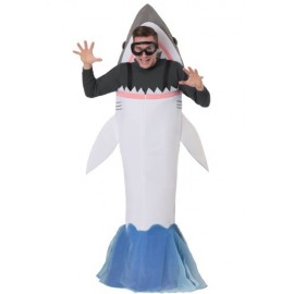 Disfraz de ataque de tiburón para adulto