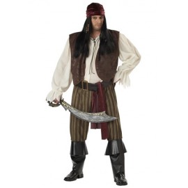 Disfraz de pirata canalla talla extra