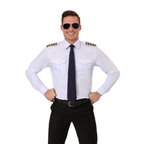 Camisa de manga larga de piloto para adulto