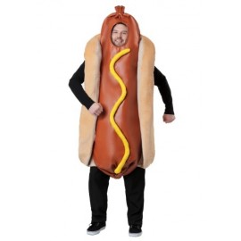 Disfraz de hot dog para adulto talla extra