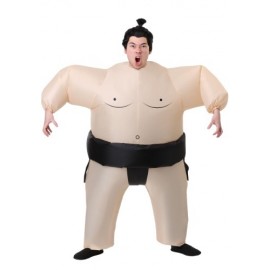 Disfraz inflable de luchador de sumo para adulto