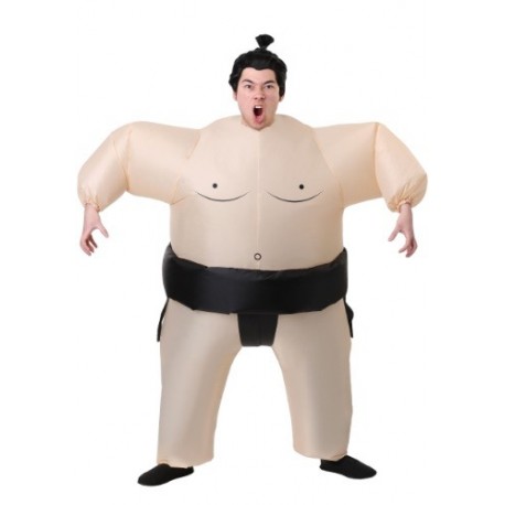 Disfraz inflable de luchador de sumo para adulto