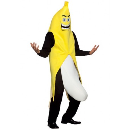 Disfraz de plátano exhibicionista