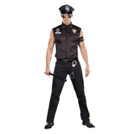 Disfraz de policía sexy para hombre talla extra