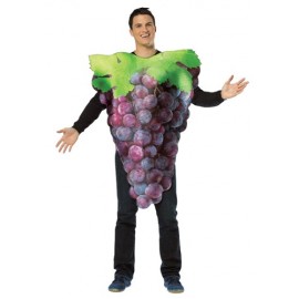 Disfraz para adulto de uvas moradas