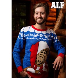 Suéter de Navidad feo de Alf para adulto