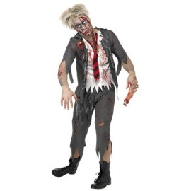 Disfraz de niño de escuela zombi