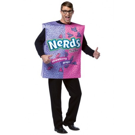 Disfraz de caja de nerds para adulto
