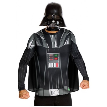 Camiseta y máscara de Darth Vader para adulto