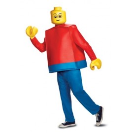 Disfraz de hombre Lego para adulto deluxe