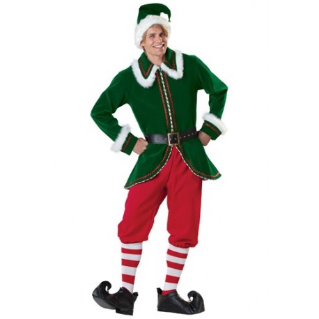 Disfraz de Elfo de Santa para adulto