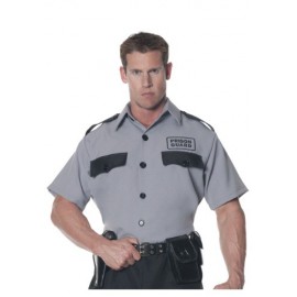 Camisa de guardia de prisión para hombre talla extra
