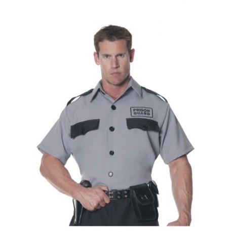 Camisa de guardia de prisión para hombre talla extra