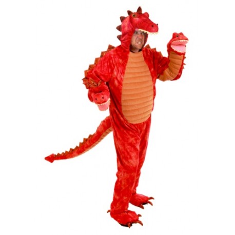 Disfraz de Dragón Rojo Hydra para adulto