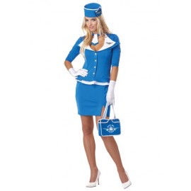 Disfraz de mujer sexy Retro Stewardess