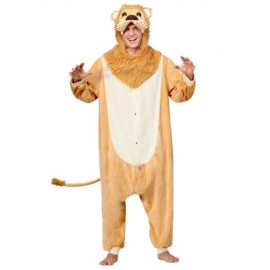 Disfraz de pijama de león para adulto