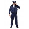 Disfraz para hombre de policía azul deluxe