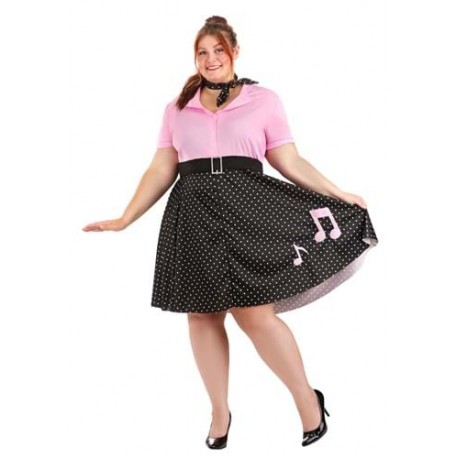 Disfraz de lindura Sock Hop talla extra