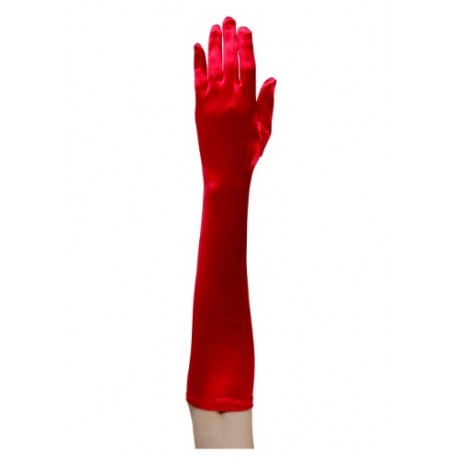 Guantes rojos hasta el codo