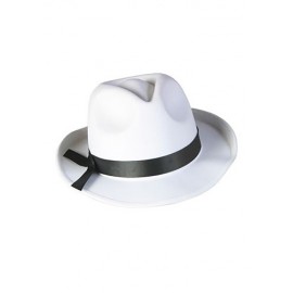 Sombrero Fedora blanco