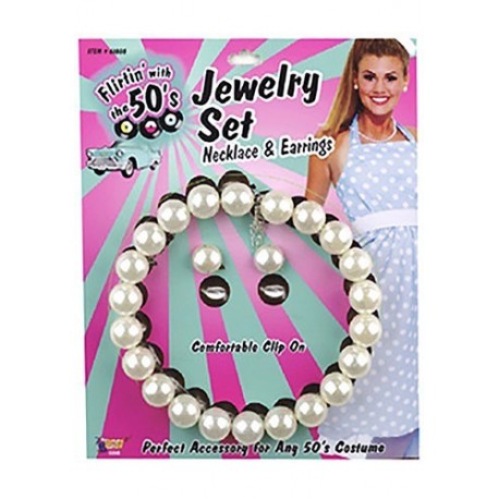 Set de joyas de disfraz de los 50