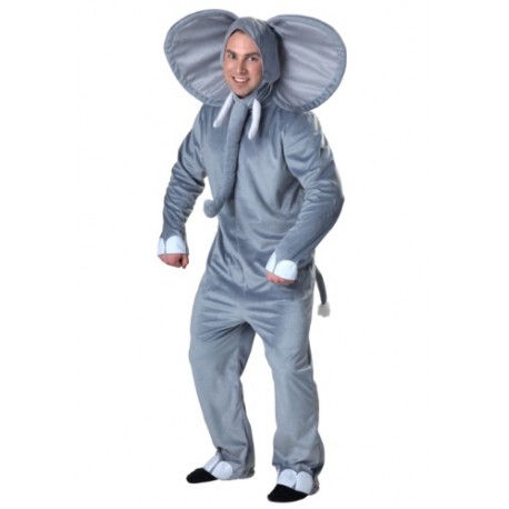 Disfraz de elefante feliz para adulto