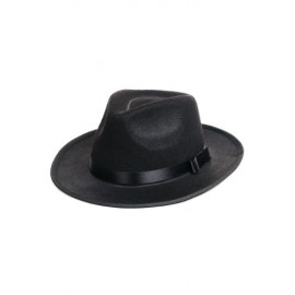 Sombrero de gángster negro