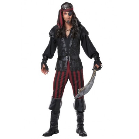 Disfraz de pirata despiadado para hombre